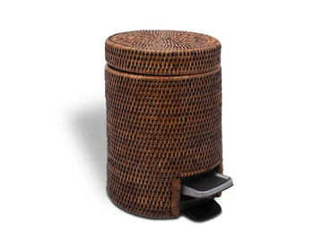 BASKET TE - Rattan bathroom waste bin by DECOR WALTHER - view 3